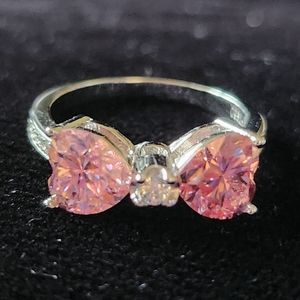 New Bow Moissanite Ring, 2 CT, Size 5